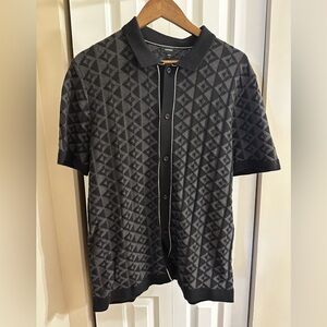 Express Men’s knit button up polo